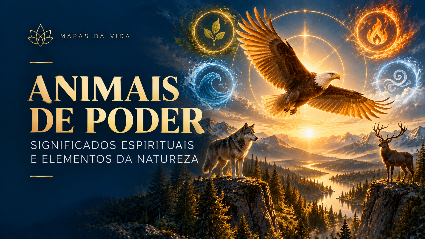 Animais de Poder e Elementos da Natureza: Significados Espirituais e Como Descobrir o Seu
